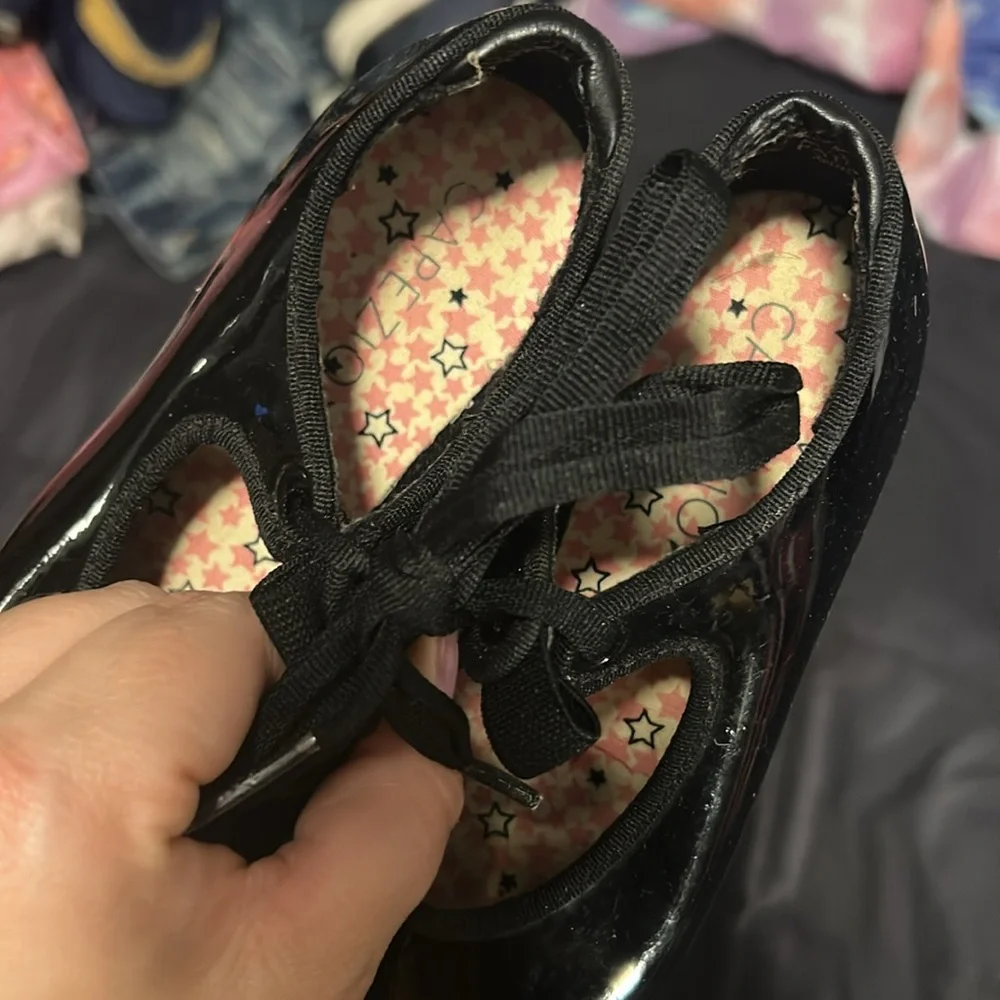 Capezio Black Patent TAP Shoes - 10